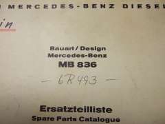 Spare Parts List (MAYBACH MERCEDES-BENZ MB 836)