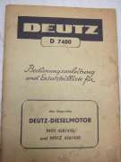 Operation Instructions and Spare Parts List Diesel Engine (DEUTZ MIH 428/438 and DEUTZ MIHZ 436/438)
