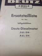 Spare Parts List Diesel Engine (DEUTZ A6L 514)