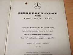 Leaflets for Overhauling (MERCEDES-BENZ M 202/203/204 B)