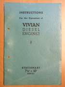 Instructions for the Operation (Vivian Diesel Engines 7,5"x10" Series)