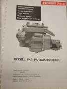 Operation Instructions and Spare Parts List (FARYMANN Modell FK3)
