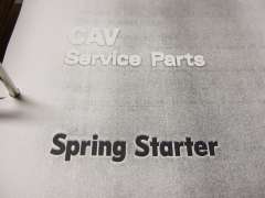 Spare Partsliste and Workshop Manual (CAV Spring Starter)