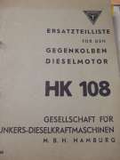 Spare Parts List (Junkers HK108)