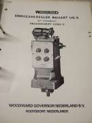 Operation Instructions and Spare Parts List (WOODWARD Speed Controller UG8)