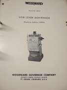 Operation Instructions and Spare Parts List (WOODWARD UG8 Lever Governor)