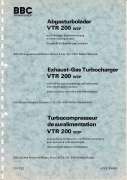 Operation Instructions (BBC Exhaust Turbocharger VTR 200 W3P)